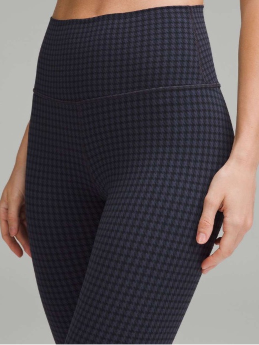 LULULEMON Align HR Pant 28” Micro Houndstooth Blue Multi 10